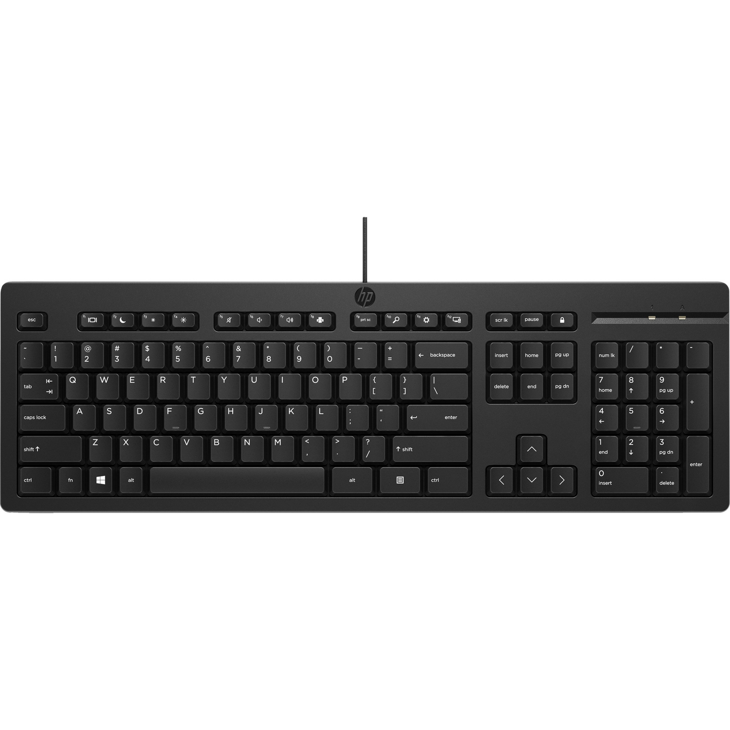 HP 125 USB Wired Keyboard klávesnica Čierna (125 Wired Keyboard French)
