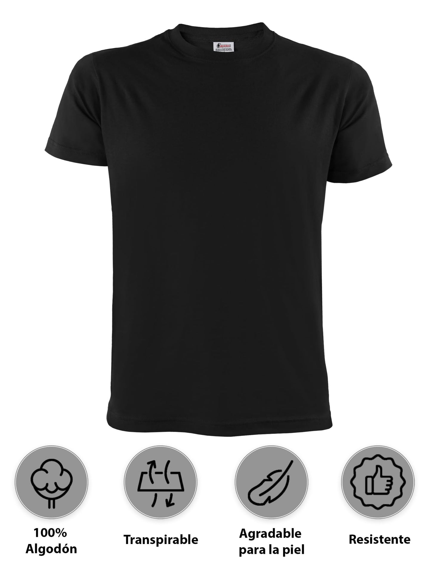 ALPIDEX T-Shirt Camisetas Hombre Pack de 5 Cuello Redondo 100% Algodón Unicolor Corta Shirt Men Camisa de Manga Casual S M L XL XXL 3XL 4XL 5XL