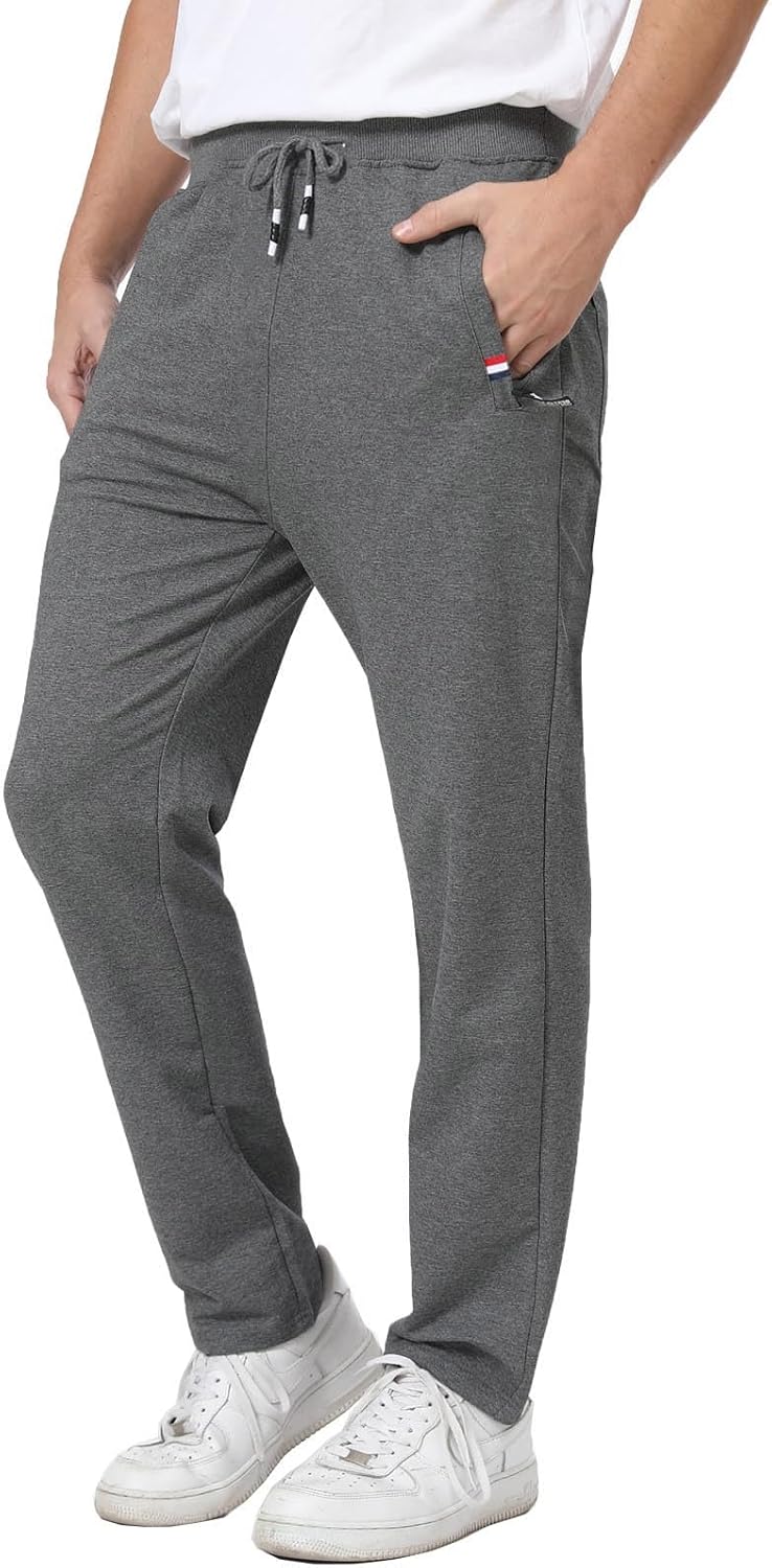 JustSun Pantalon Chandal Hombre Algodon Deporte Pantalones