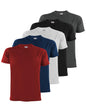 ALPIDEX T-Shirt Camisetas Hombre Pack de 5 Cuello Redondo 100% Algodón Unicolor Corta Shirt Men Camisa de Manga Casual S M L XL XXL 3XL 4XL 5XL