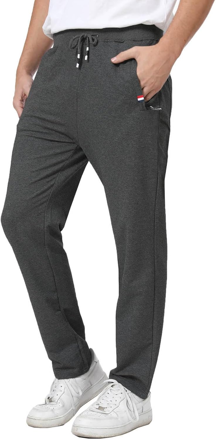 JustSun Pantalon Chandal Hombre Algodon Deporte Pantalones