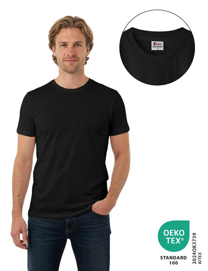 ALPIDEX T-Shirt Camisetas Hombre Pack de 5 Cuello Redondo 100% Algodón Unicolor Corta Shirt Men Camisa de Manga Casual S M L XL XXL 3XL 4XL 5XL