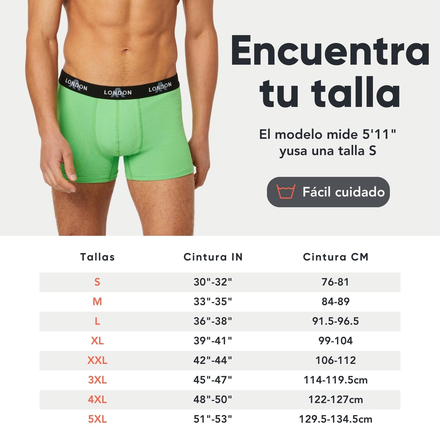 FM London - Bóxers para Hombre, Suaves, Ropa Interior elástica para Uso Diario Paquete de 4/8