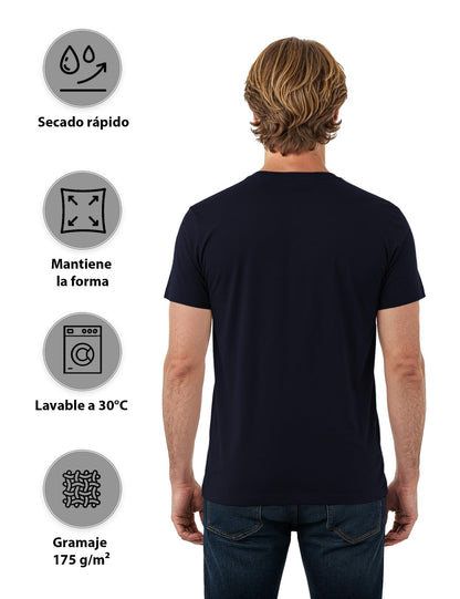 ALPIDEX T-Shirt Camisetas Hombre Pack de 5 Cuello Redondo 100% Algodón Unicolor Corta Shirt Men Camisa de Manga Casual S M L XL XXL 3XL 4XL 5XL