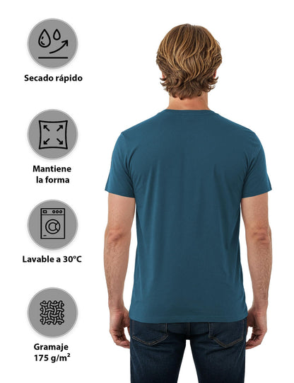 ALPIDEX T-Shirt Camisetas Hombre Pack de 5 Cuello Redondo 100% Algodón Unicolor Corta Shirt Men Camisa de Manga Casual S M L XL XXL 3XL 4XL 5XL