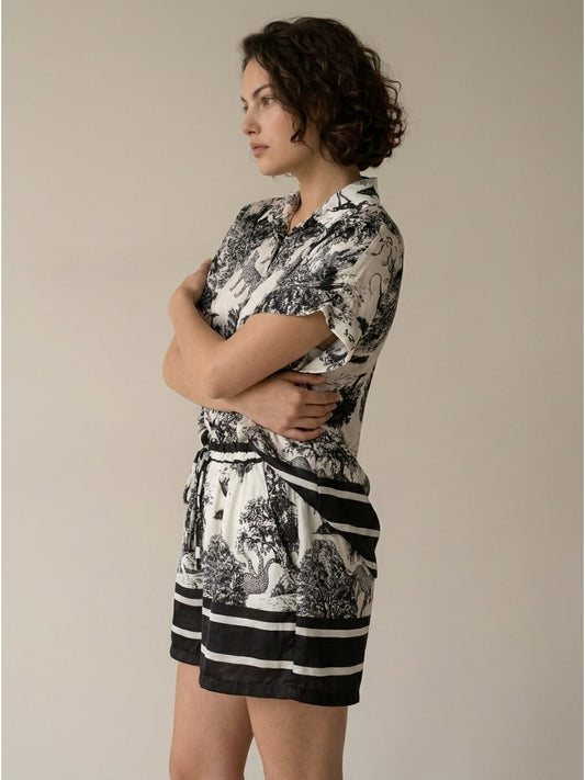Women's shorts with silk