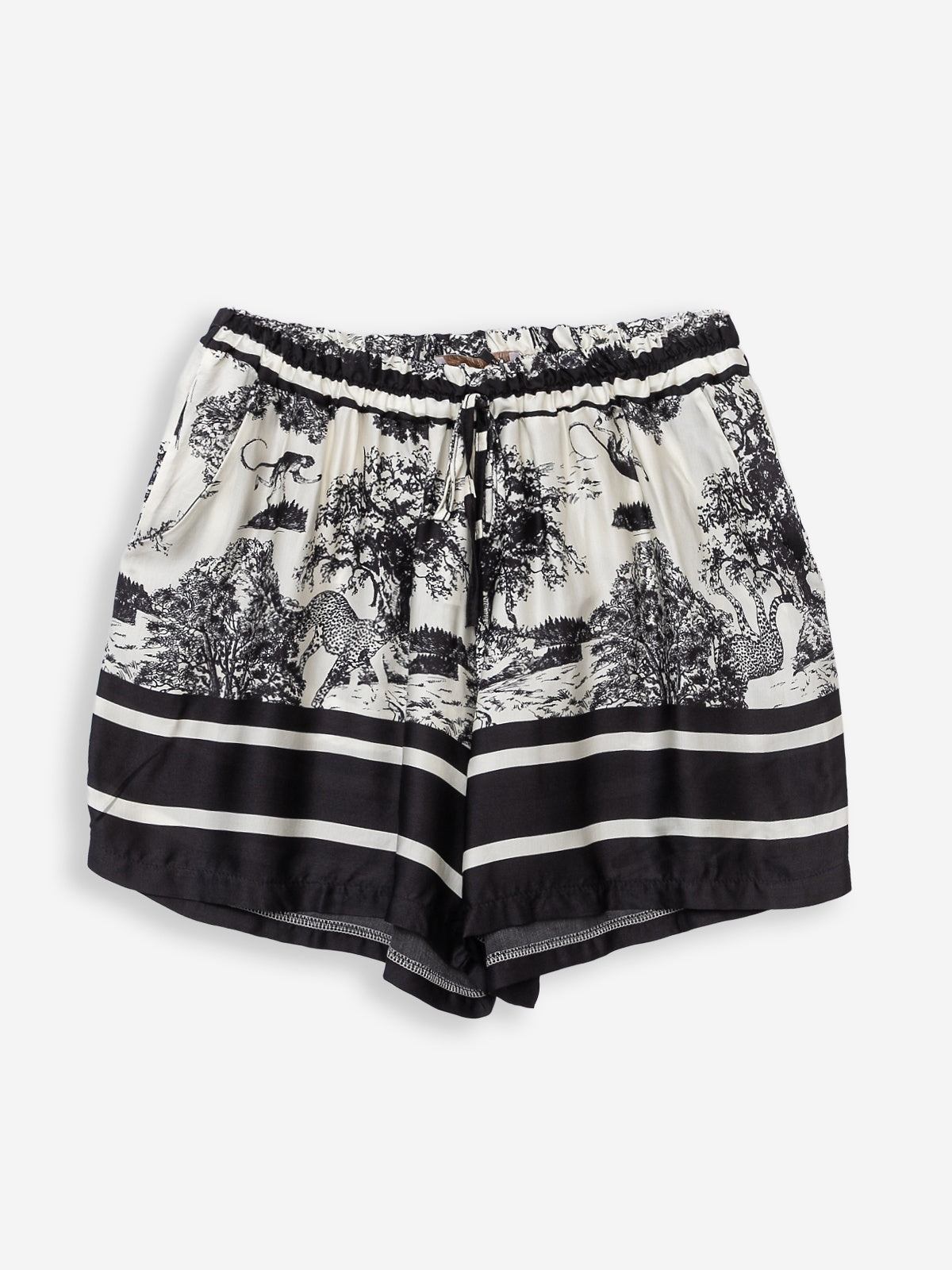 Women's shorts with silk