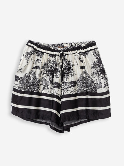 Women's shorts with silk