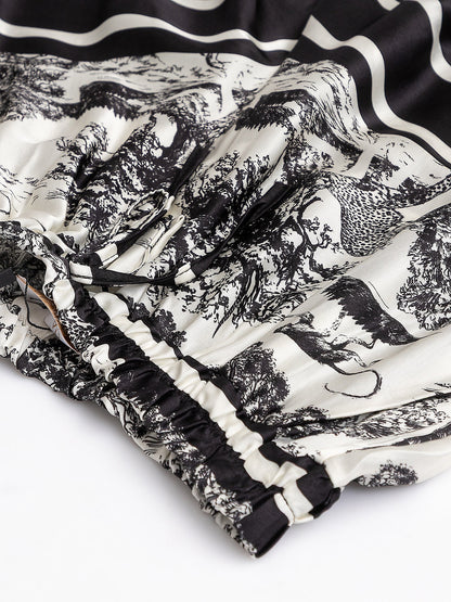 Women's shorts with silk