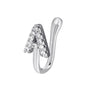 No Piercing Nose Pin Copper Inlaid Zircon Letter U Shape