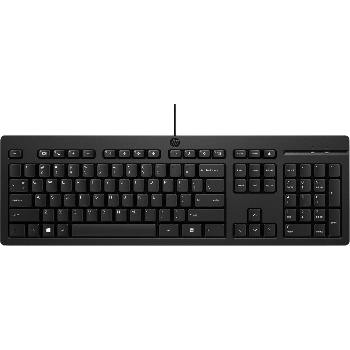 HP 125 USB Wired Keyboard klávesnica Čierna (125 Wired Keyboard Norwegian)