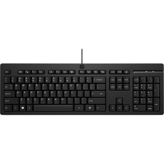 HP 125 USB Wired Keyboard tastaturi Negru (125 Wired Keyboard Norwegian)