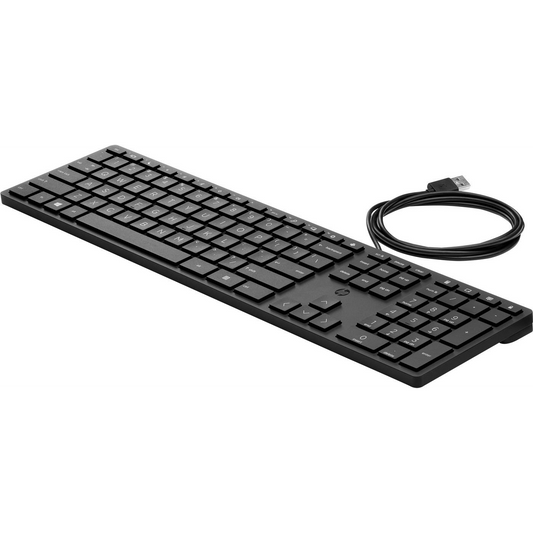 HP 320K Wired Keyboard tastaturi USB Negru (320K Wired Keyboard Sweden)