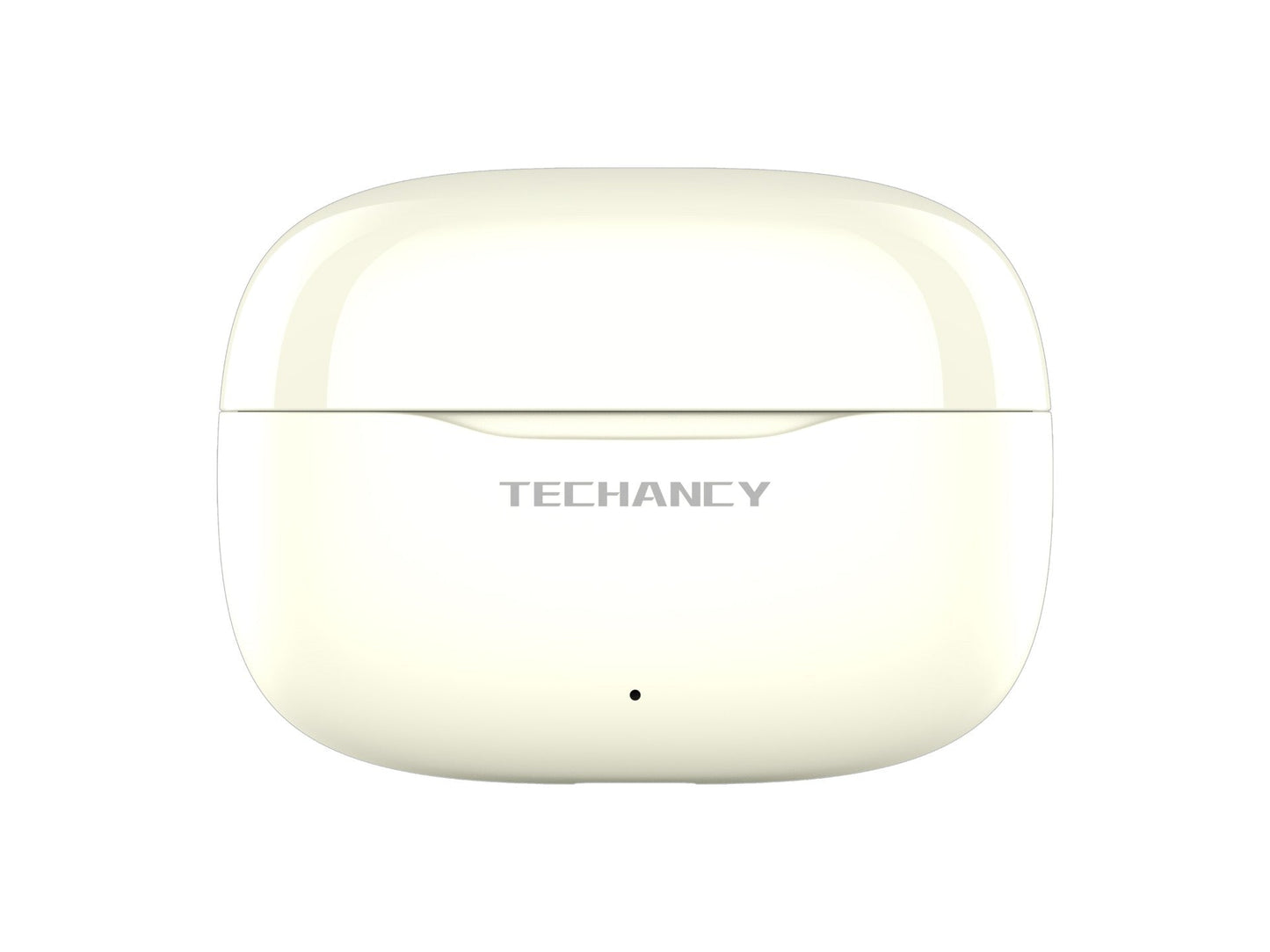 Techancy Auriculares Bluetooth TWS Wireless 5.4 KP2715 Microfone HD Toque inteligente USB C para Android iPhone Creme