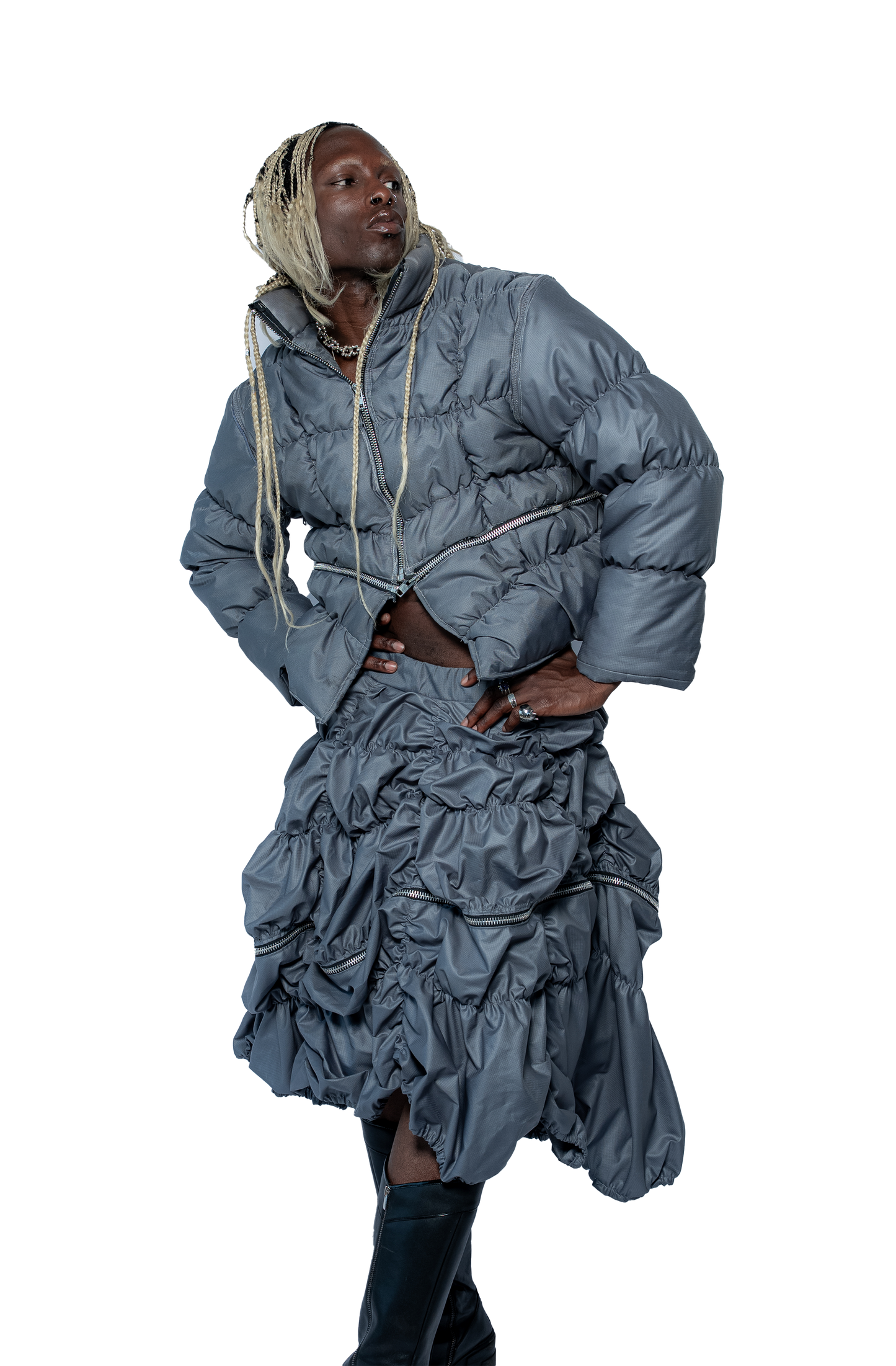 Convertible Puffer (slate)